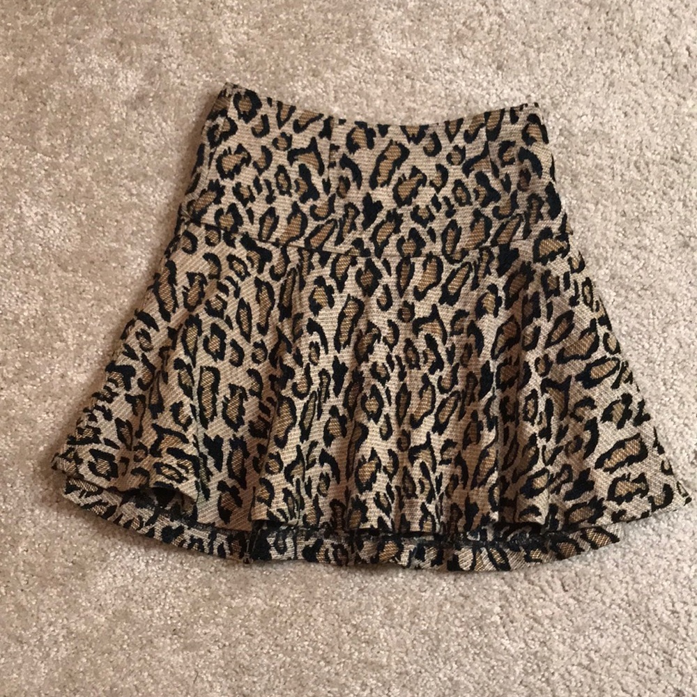 Free people leopard skirt